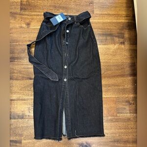 The Fifth Label Black Midi Skirt